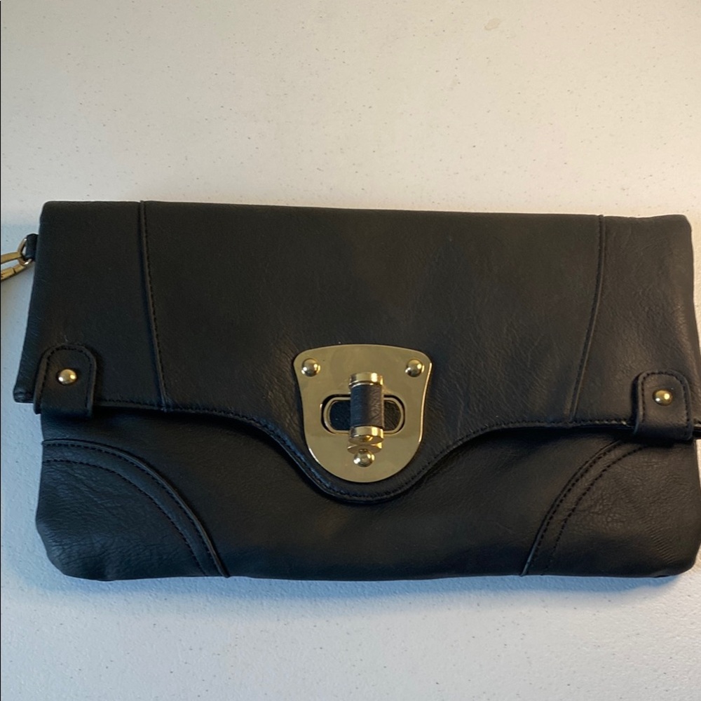 Black Clutch with Gold Accents (D1)